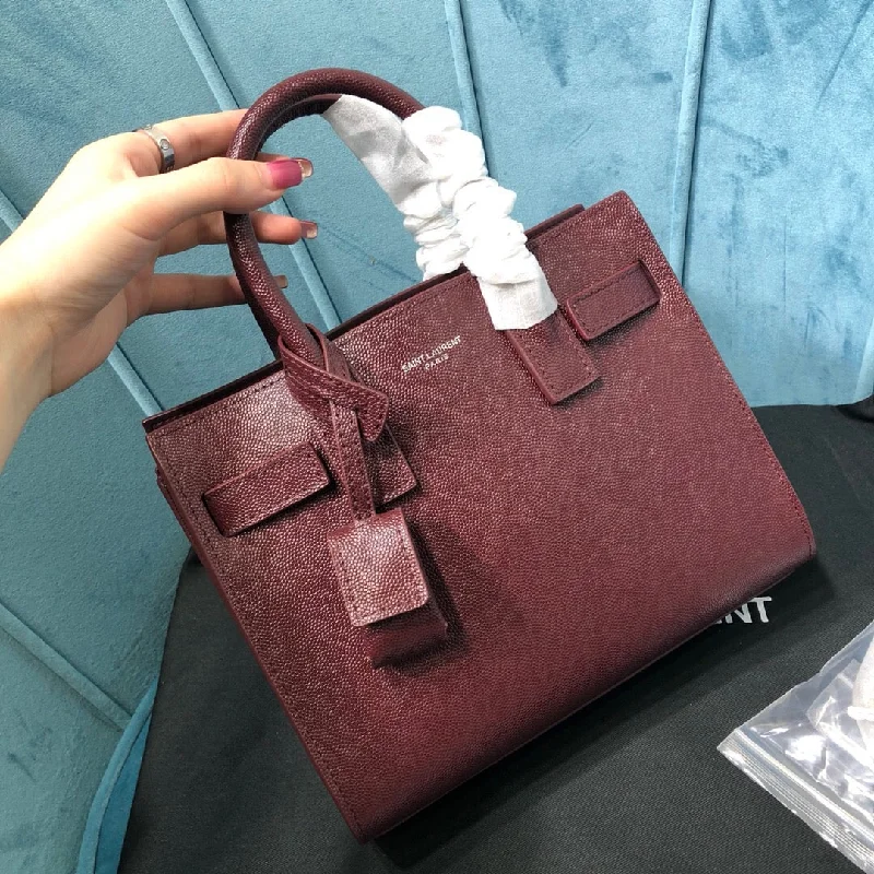 Compact crossbody bags for travelYves Saint Laurent Sac De Jour Nano Burgundy